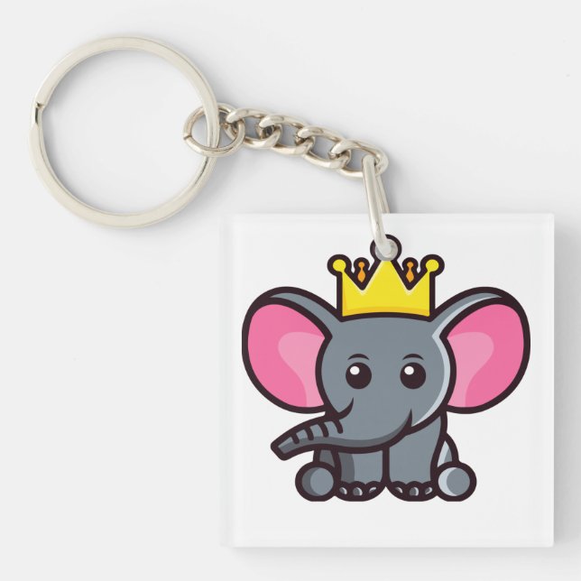 The elephant king keychain (Front)