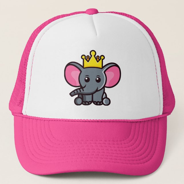 The elephant king trucker hat (Front)