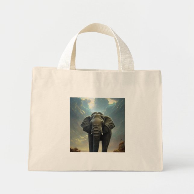 The Elephant Prince- Mini Tote Bag (Front)