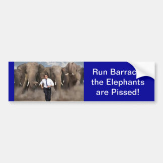 The Elephants are Pissed! Bumper Sticker