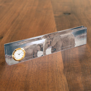 The Elephants Desk Name Plate