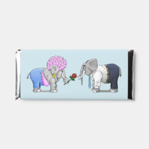 The Elephants Happy Valentines Day Hershey Bar Favors