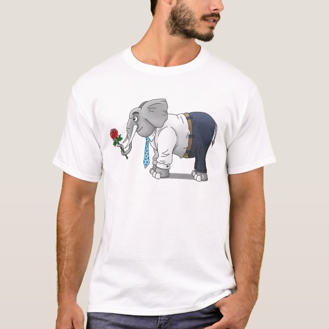 The Elephants Happy Valentines Day T-Shirt (Front)