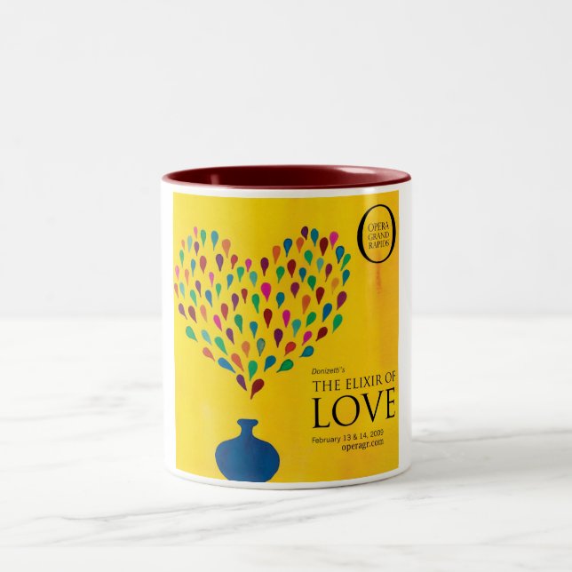 The Elixir of Love Two-Tone Coffee Mug (Center)