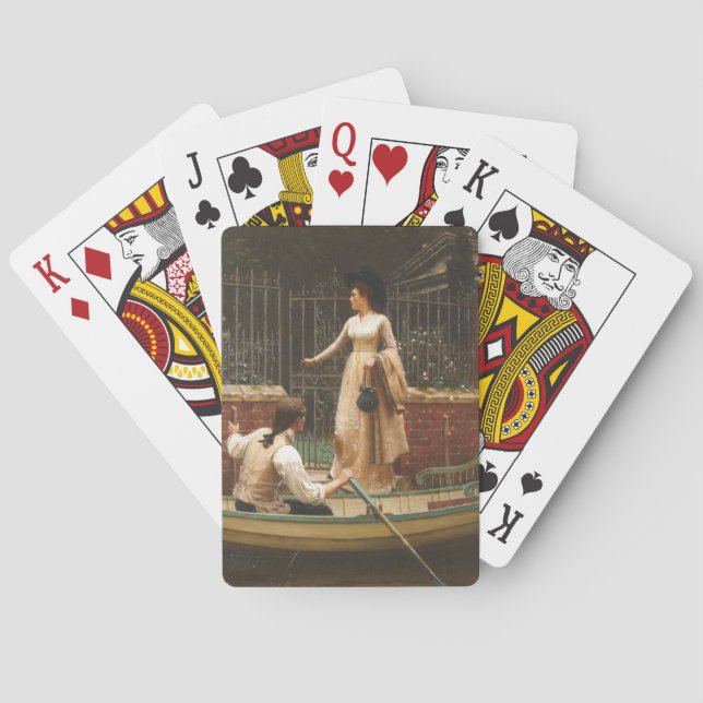 The Elopement (Romantic Date) (by E.B. Leighton) Poker Cards (Back)