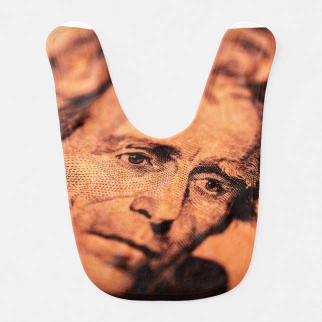 The Elusive President Jackson Baby Bib (Front)