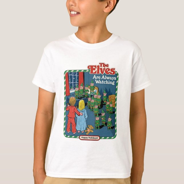 The Elves Are Always Watching T-Shirt (Front)