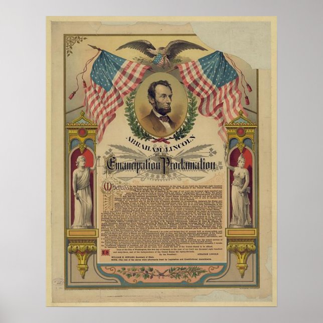 The Emancipation Proclamation Document Print (Front)