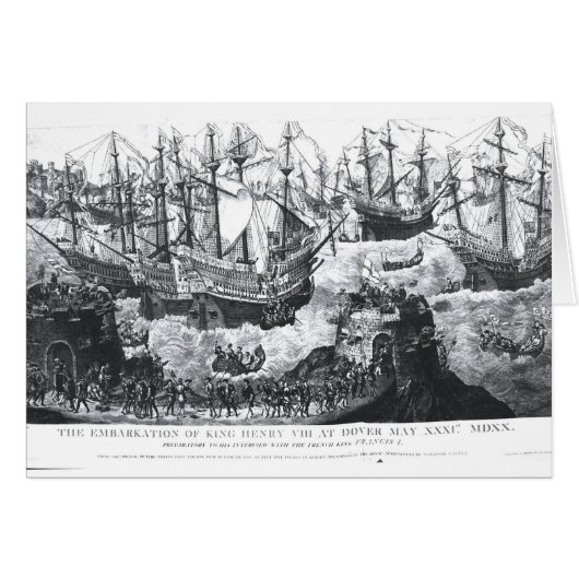 The Embarkation of Henry VIII  at Dover Cards (Front Horizontal)