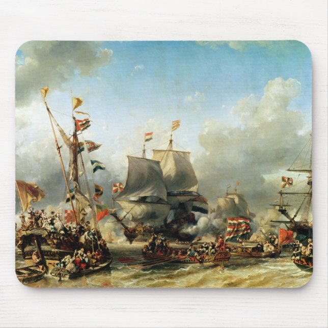 The Embarkation of Ruyter and William de Witt Mouse Pad (Front)
