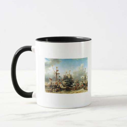 The Embarkation of Ruyter and William de Witt Mug