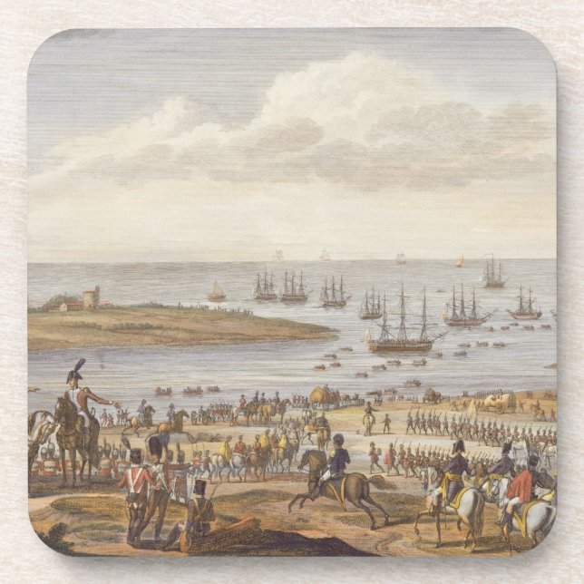 The Embarkation of the English in Holland, 30 Nove Beverage Coaster (Front)