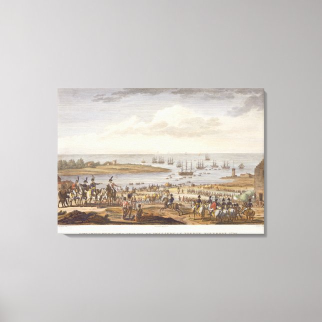 The Embarkation of the English in Holland, 30 Nove Canvas Print (Front)