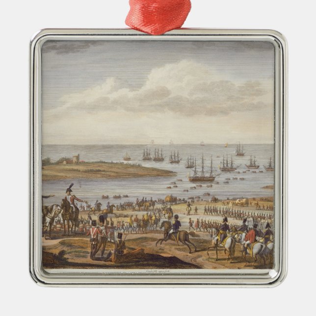 The Embarkation of the English in Holland, 30 Nove Metal Ornament (Front)