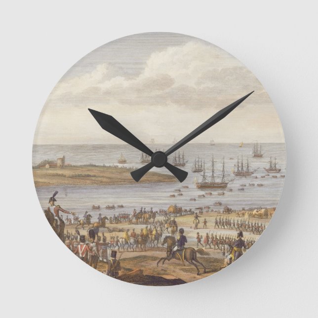 The Embarkation of the English in Holland, 30 Nove Round Clock (Front)