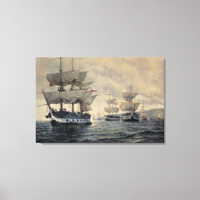 The Embarkation of the Liberating Expedition of Pe Canvas Print (Front)