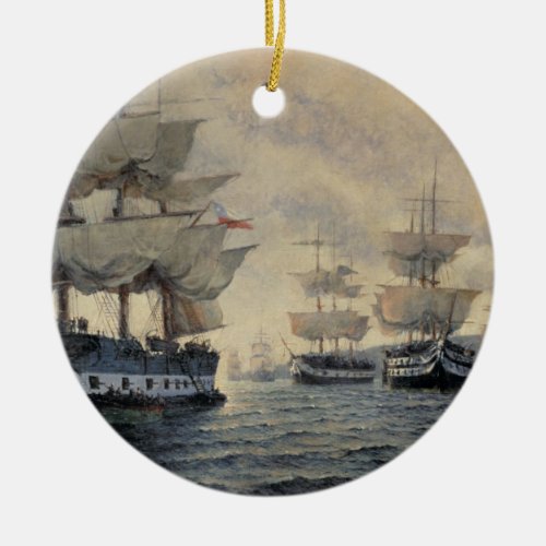 The Embarkation of the Liberating Expedition of Pe Ceramic Ornament