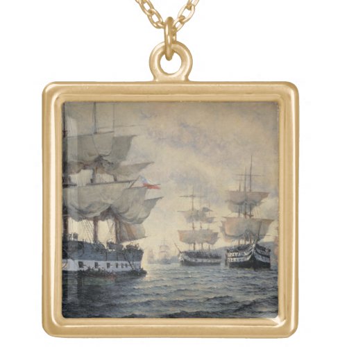 The Embarkation of the Liberating Expedition of Pe Gold Plated Necklace