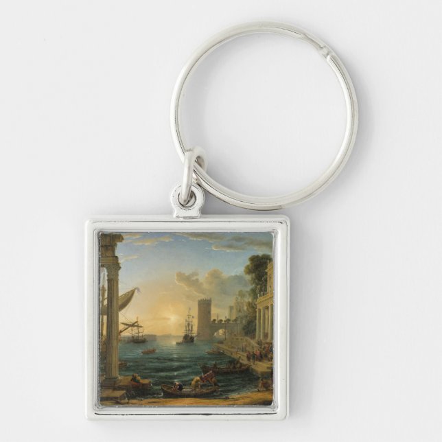 The Embarkation of the Queen of Sheba  Keychain (Front)