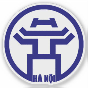 The emblem of Hanoi, Vietnam Sticker