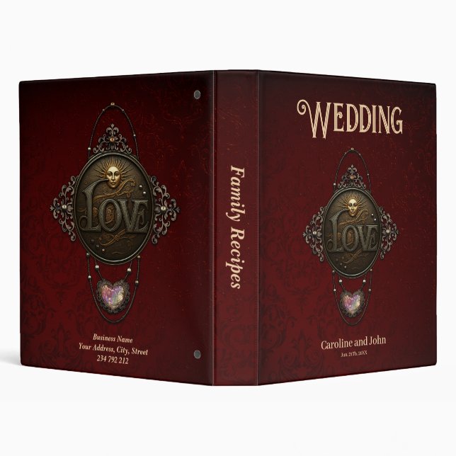 The Emblem of Love.  3 Ring Binder (Background)
