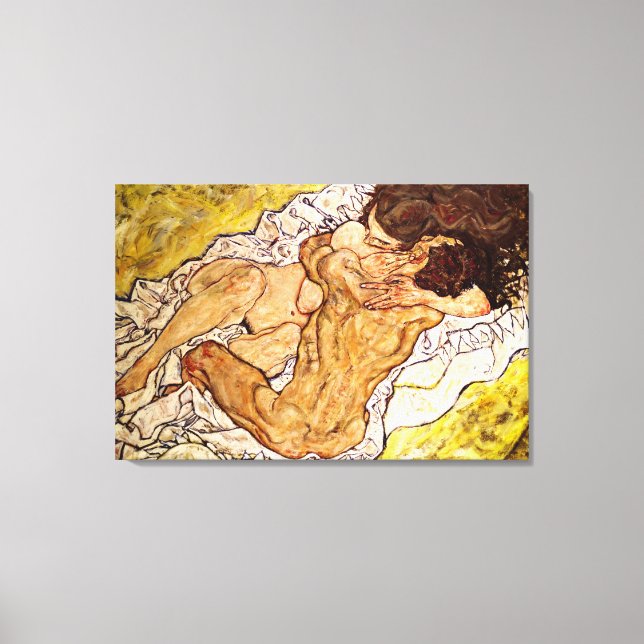 The Embrace, 1917 Canvas Print (Front)