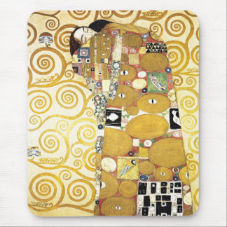 The Embrace by Gustav Klimt Painting Artwork Mouse Pad