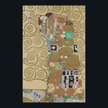 The Embrace (Fulfillment) — Gustav Klimt | Stoclet Poster<br><div class="desc">Gustav Klimt’s “The Embrace (Fulfillment)” from the Stoclet Frieze working drawings (1910–11), MAK – Museum of Applied Arts, Vienna (inv. MAL 226-8). Iconic lovers wrapped in gold-era ornament—Art Nouveau geometry, swirling pattern, and a tall, elegant panel that looks superb above a sofa or bed. Public-domain Klimt artwork (from MAK’s 1:1...</div>