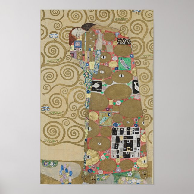 The Embrace (Fulfillment) — Gustav Klimt | Stoclet Poster (Front)