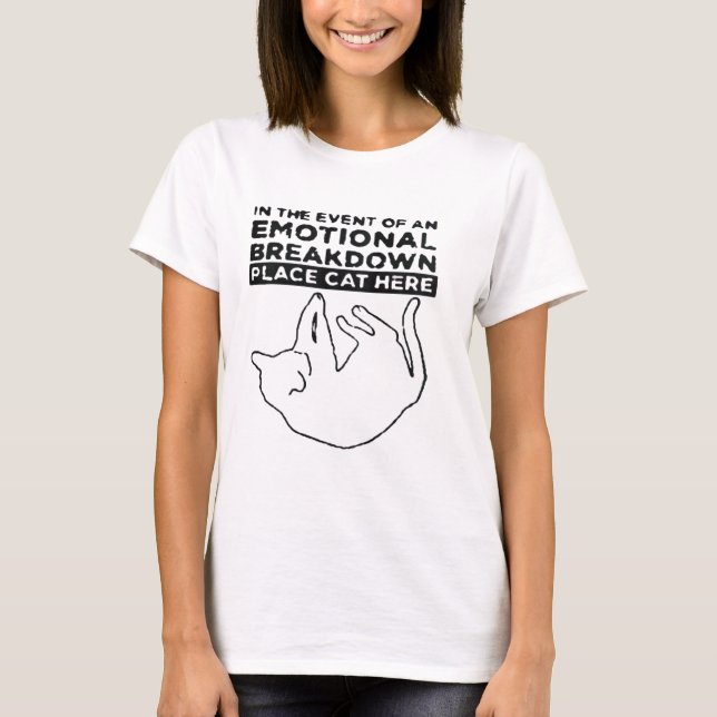 The Emotional Breakdown Cat Tee (Front)