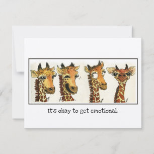 The Emotional Giraffe - Blank Card V1