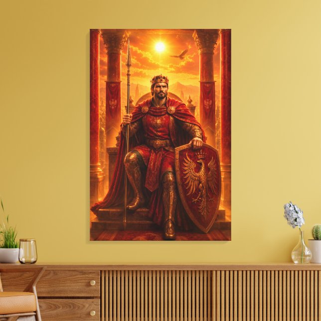 The Emperor Canvas Print (Insitu(LivingRoom))