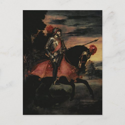 The Emperor Charles V  on Horseback Postcard