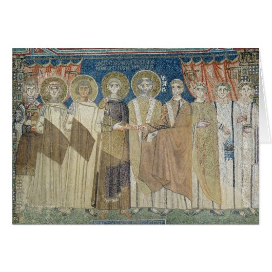 The Emperor Constantine IV grants tax immunity Cards (Front Horizontal)