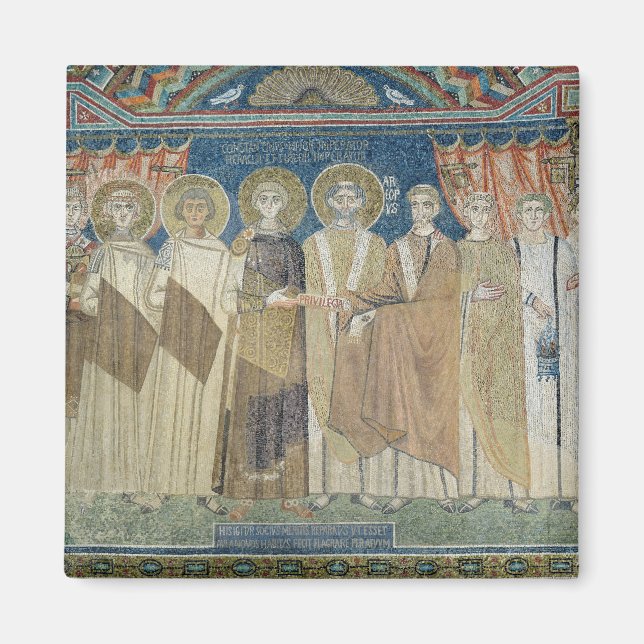 The Emperor Constantine IV grants tax immunity Magnet (Front)