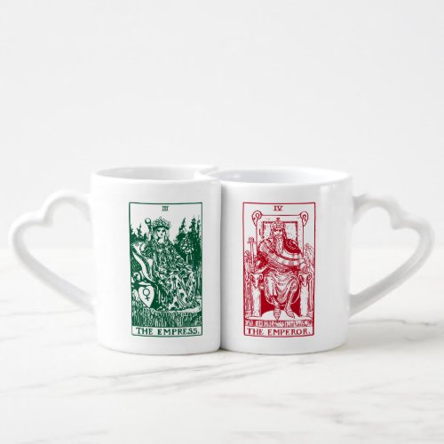 The Emperor  Empress Cards Coffee Mug Set
