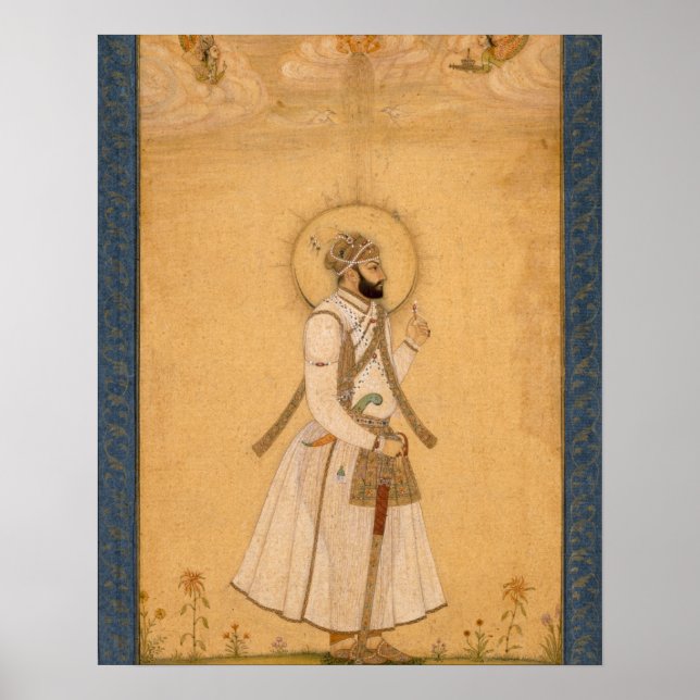 The Emperor Farrukhsiyar (1683-1719) from the Larg Poster (Front)