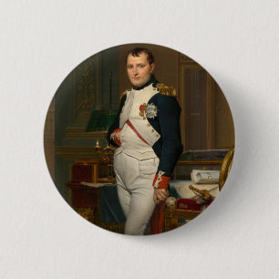 The Emperor Napoleon in his study at the Tuileries Pinback Button