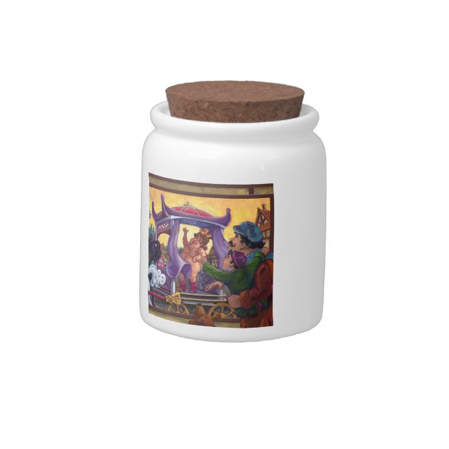 The Emperor’s New Clothes Art Candy Jar (Left)