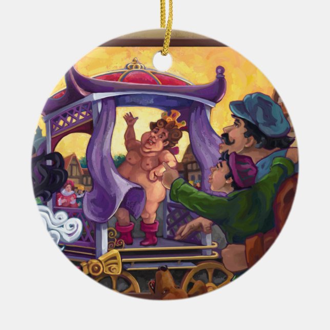 The Emperor’s New Clothes Art Ceramic Ornament (Front)