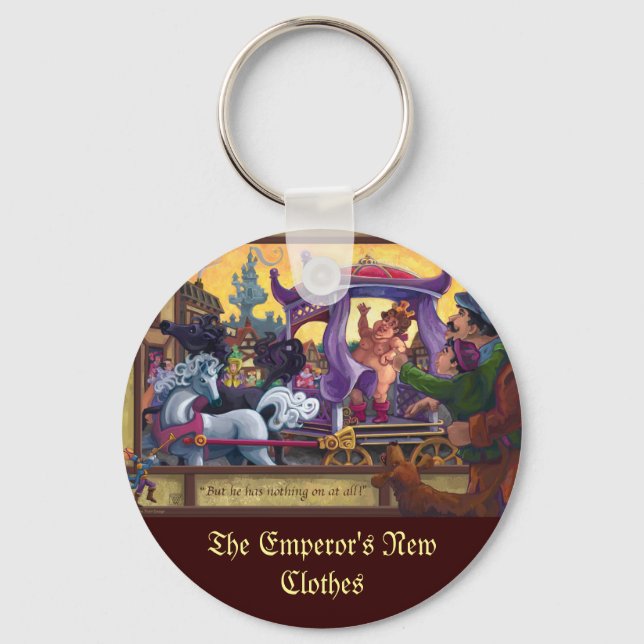 The Emperor’s New Clothes Art Keychain (Front)