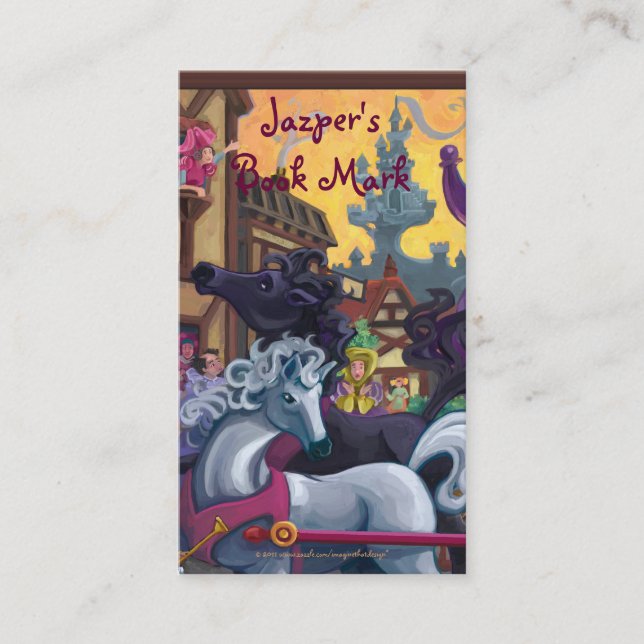 The Emperor's New Clothes Bookmark Business Card (Front)
