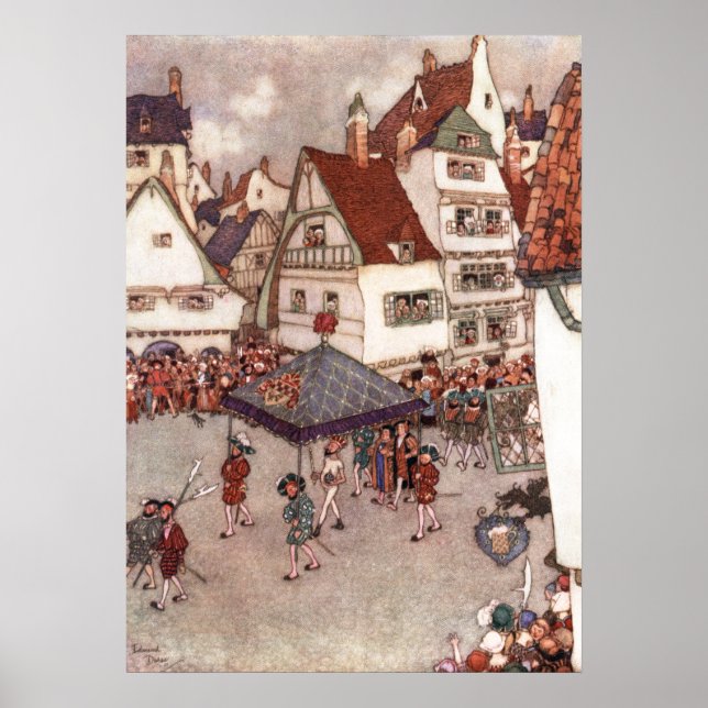 The Emperor's New Clothes by Edmund Dulac Poster (Front)