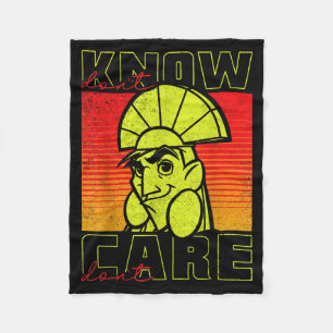 The Emperor's New Groove Kuzco Don't Know Don't Ca Fleece Blanket