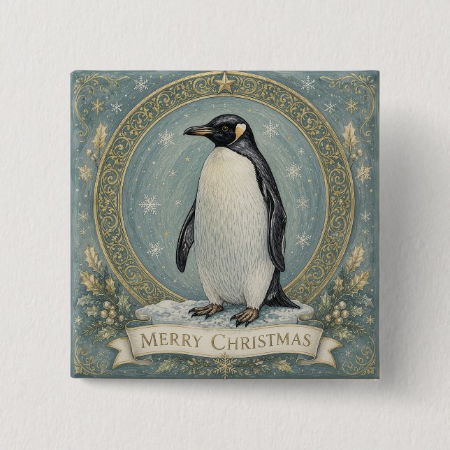 The Emperor's Yuletide Greeting Button (Front)