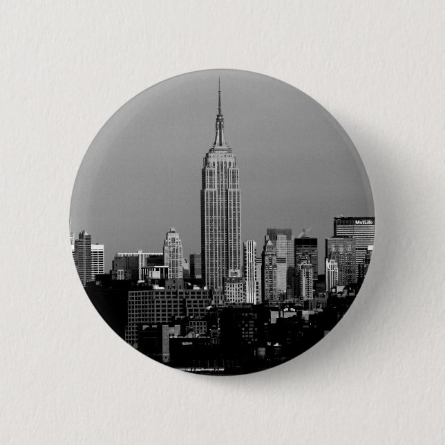 The Empire State Building Pinback Button (Front)