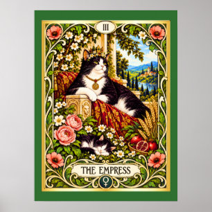 The Empress Cat Tarot - Abundance and Grace Poster
