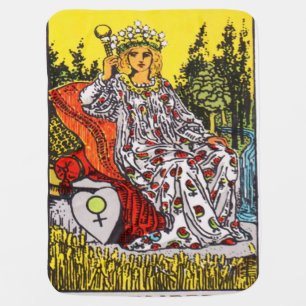 The Empress Tarot Card Baby Blanket