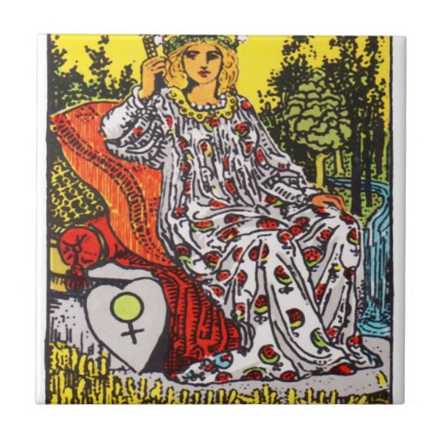 The Empress Tarot Card Ceramic Tile