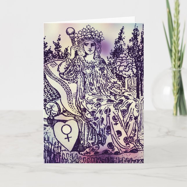 The Empress Tarot Card Greeting Card (Front)